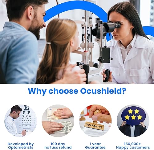 Miniatura 5 de Ocushield Gafas de bloqueo de luz azul que evitan la fatiga ocular de dispositivos digitales | Desarrollado por optometristas | Para adultos y niños
