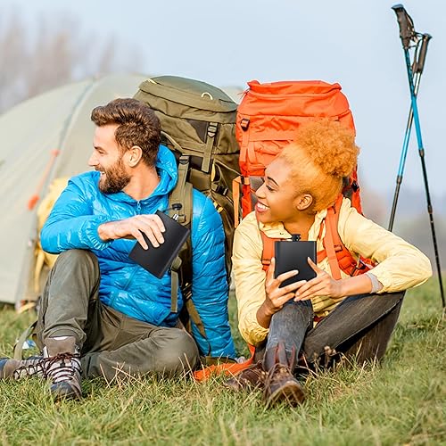 Miniatura 7 de 2 botellas para licor para hombre, color negro mate, acero inoxidable de 8 onzas, a prueba de fugas, con 2 copas de vino, 2 embudos utilizados para