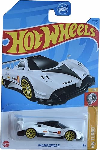 Hot Wheels Pagani Zonda R, HW Turbo 1/5, blanco