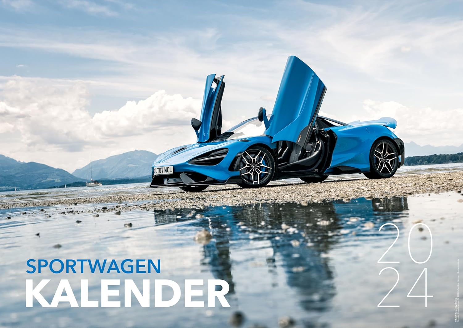 Sportwagen Kalender 2024 - DIN A2 60x42cm - Wandkalender Autokalender