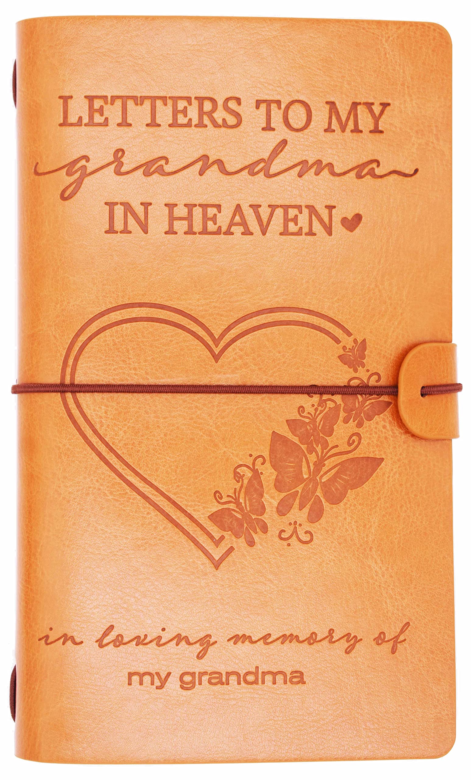 Prezent pamiątkowy dla babci – prezent w żałobie – pamiętnik podróżny do wielokrotnego napełniania pamiętnik – 'Those We Love Don't Go-Letters to My Grandma in Heaven,In Loving Memory-Sympathy Gifts