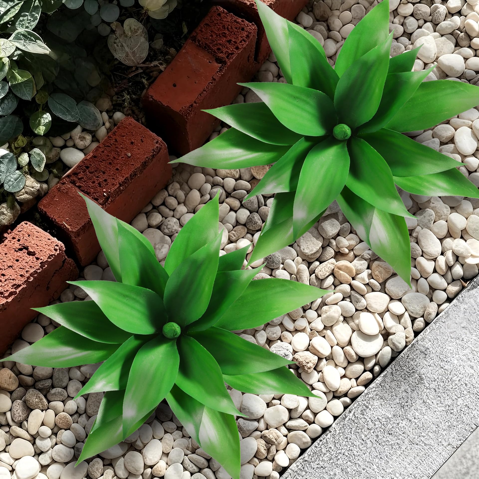 Yellow Agave Plants - 2 Pack, UV Resistant -13