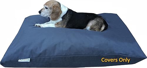 Do It Yourself - Almohada de cama para mascotas, funda de edredón Oxford + funda interior impermeable para perrogato a tamaño mediano, 36 x 29