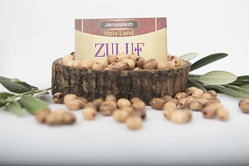 Miniatura 4 de Bethlehem cuentas de madera de olivo de Rosario de 0.315in cuentas ovaladas de madera (60 cuentas)  Cuentas de madera de olivo para rosario y