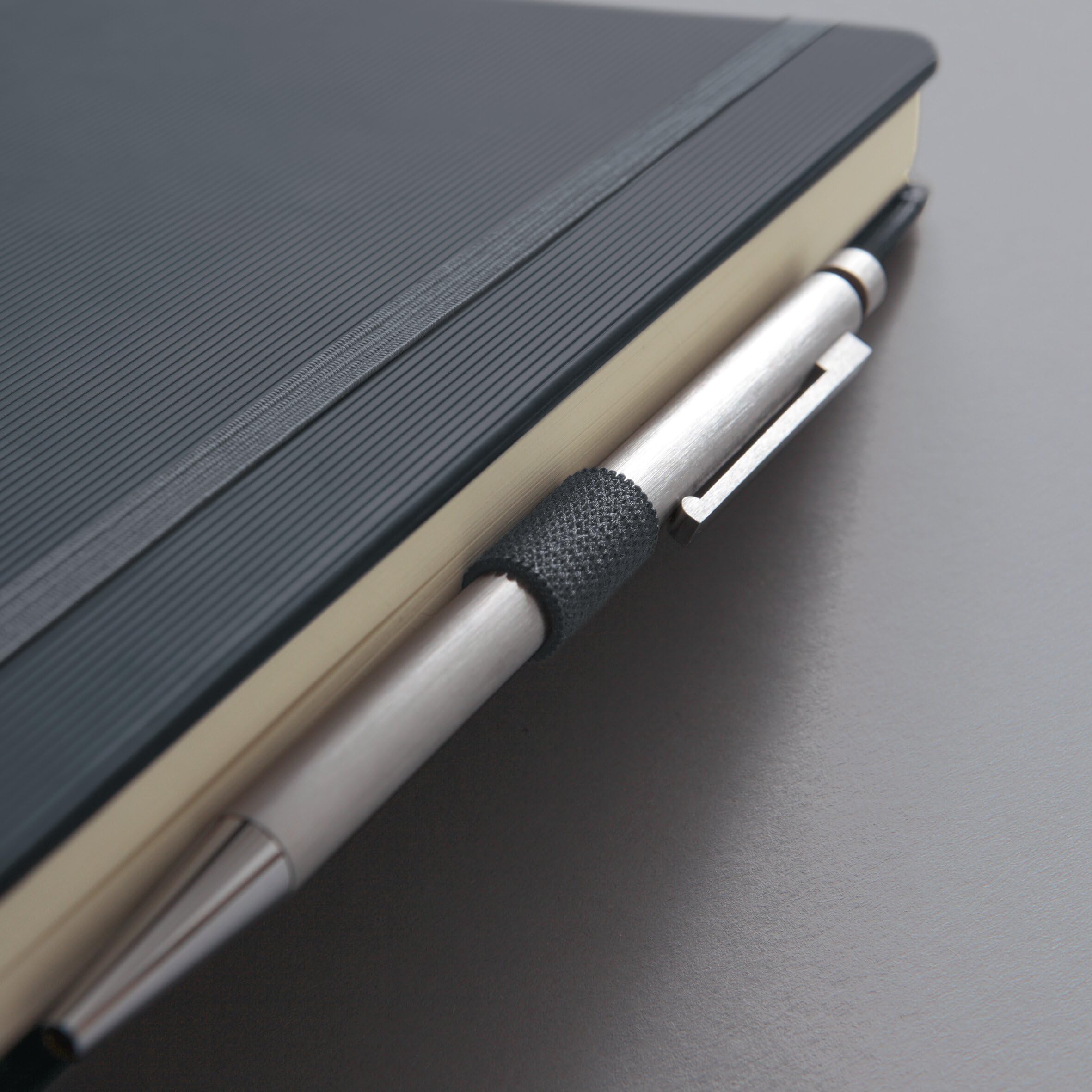 SIGEL CO658 Notizbuch Conceptum, ca. A5, kariert, Hardcover, dunkelgrau: 80 g/m², 194 S., PEFC-zertifiziert, vegan