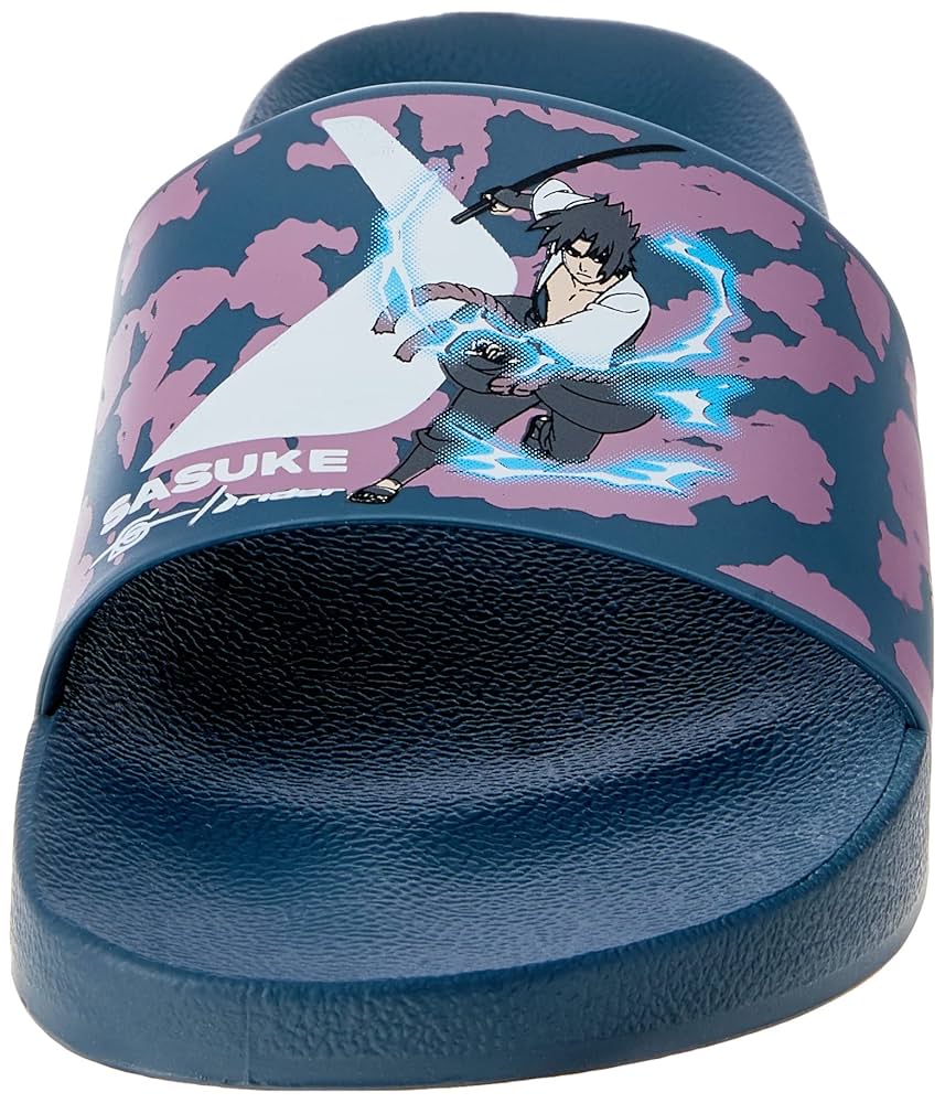 Chinelo Slide Full 86 Naruto, Rider, Masculino, Azul/Lilás