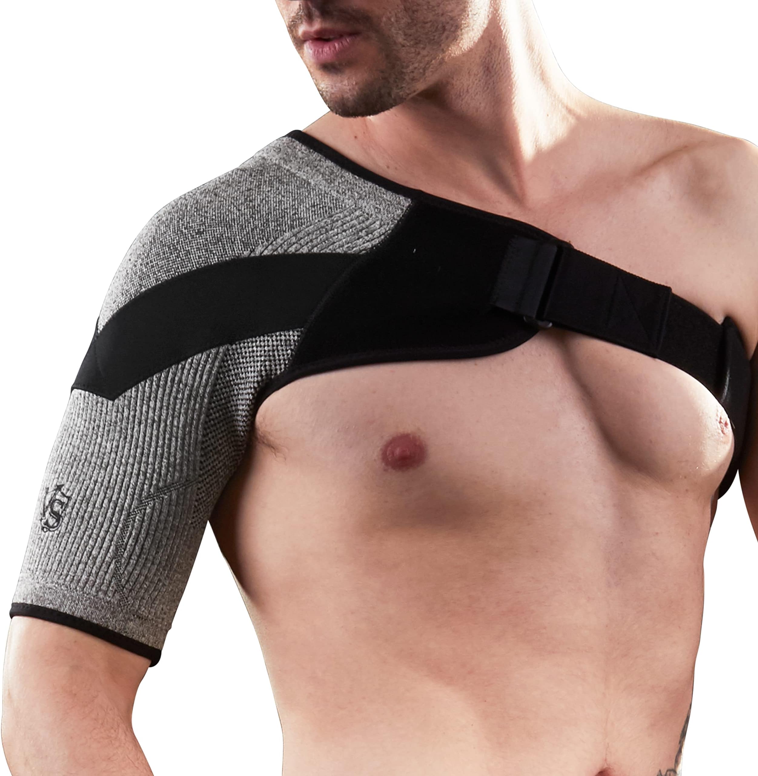 Vital Salveo Shoulder Compression Brace – Stabilizing Shoulder Support for Movement & Activity, Breathable and Light (1PC)-Medium