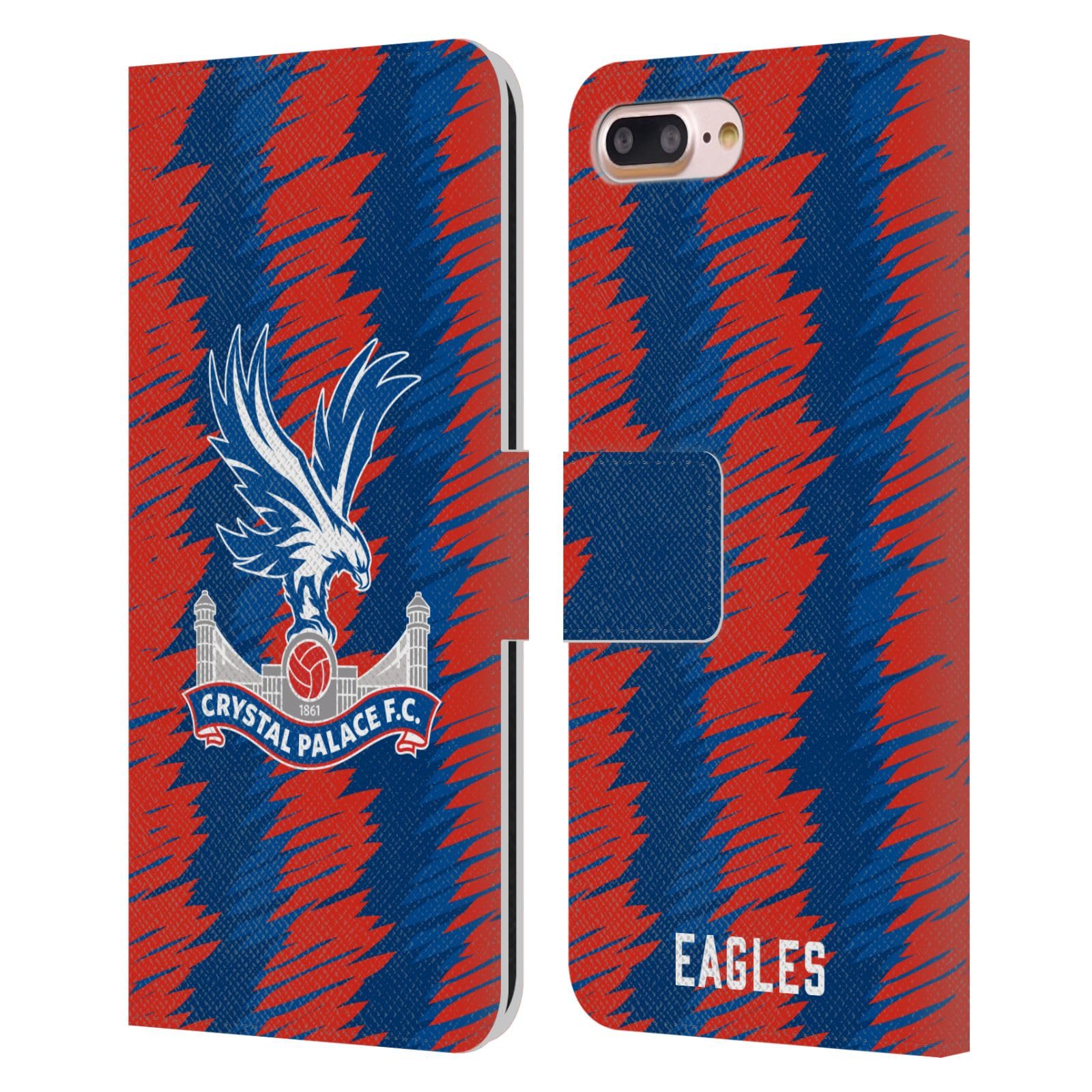 Head Case Designs Officially Licensed Crystal Palace FC Home 2022/23 Crest Kit Leather Book Wallet Case Cover Compatible With Apple iPhone 7 Plus/iPhone 8 Plus