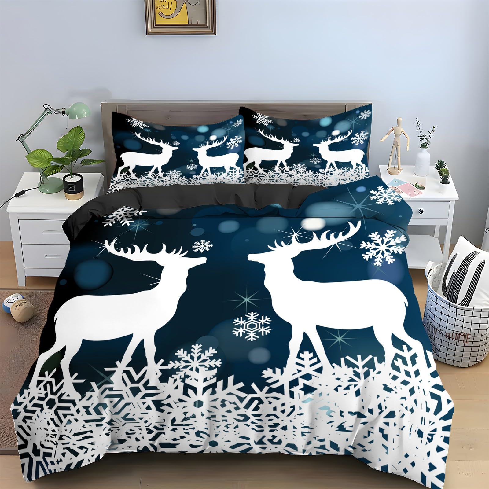 Housse de couette 240x260 élan pour votre déco de Noël