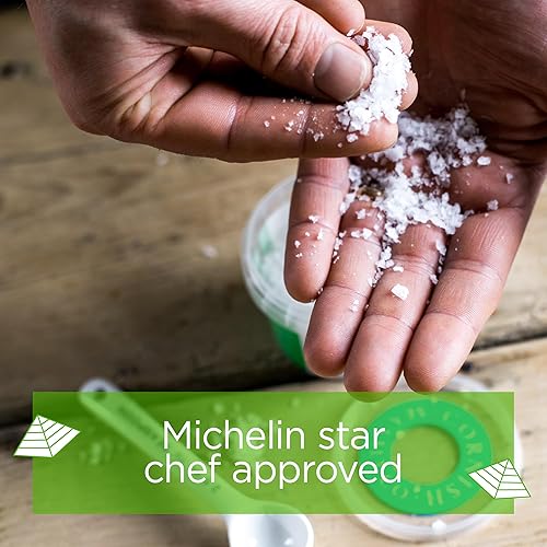 Miniatura 7 de Copos de sal marina de Cornualles  Sal marina de acabado escamoso para cocinar y hornear  Cosechada a mano en Cornwall, Inglaterra  Tina resellable