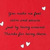 Vista 3 de Hallmark - Tarjeta del Día de San Valentín (manta ponderada) para aniversario, amor, cumpleaños romántico, día más dulce