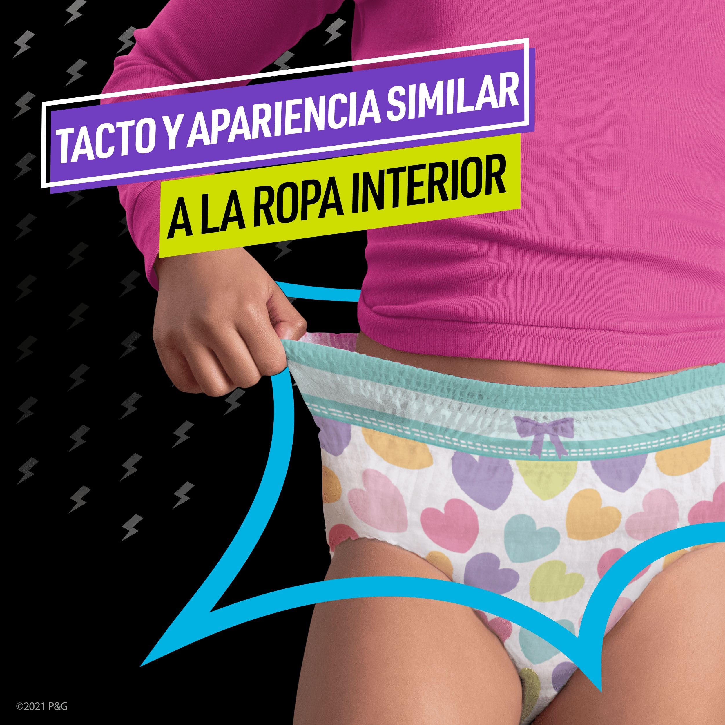 Dodot Pañal-Braguita Ninjamas, Talla 4-7 años (17-30 kg), 60 pañales tipo braguita, pañal noche con Corazones, Protección Contra Fugas Toda La Noche — view 4