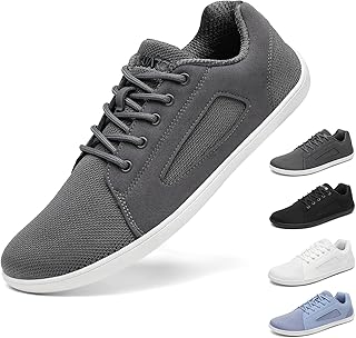 Unisex Knit Barfußschuhe - Weich Minimalistische Barfuß Sneaker mit Breiter Zehenbox & Zero Drop für Alltag und Reisen Gr.36-46
