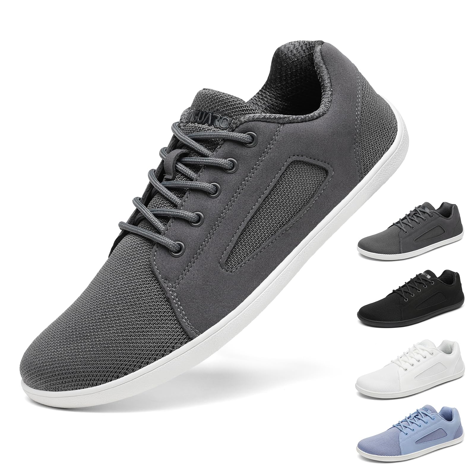 SAGUARO Unisex Zapatillas Barefoot Minimalistas Luck Ⅰ, Puntera Ancha y Drop Cero Suela Antideslizante, Gr.36-46