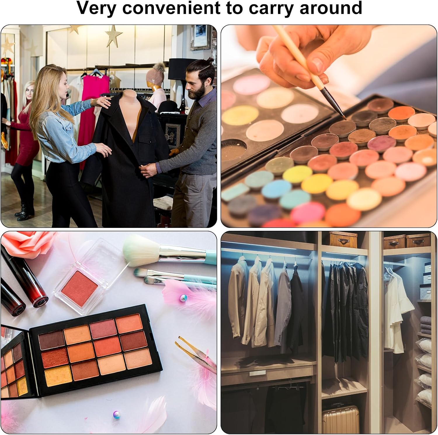 6pcs Seasonal Color Analysis Cards, 54 Reference Colors per Season Portable Color Palette Template Cards with Beaded Chains Perfect Clothing Makeup Nail Matching Guide