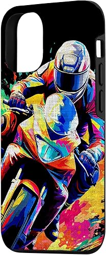 Vista 5 de iPhone 12 mini Ride Bike Motorcyclist Motorcycle Rider Biker moto Case