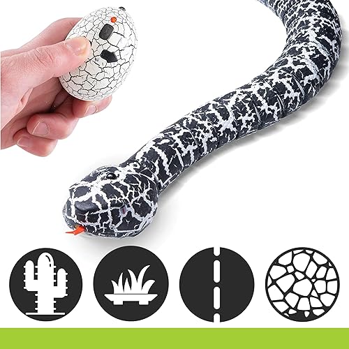 Miniatura 6 de Top Race Juguete de broma de serpiente con control remoto infrarrojo (TR-A22) blanco