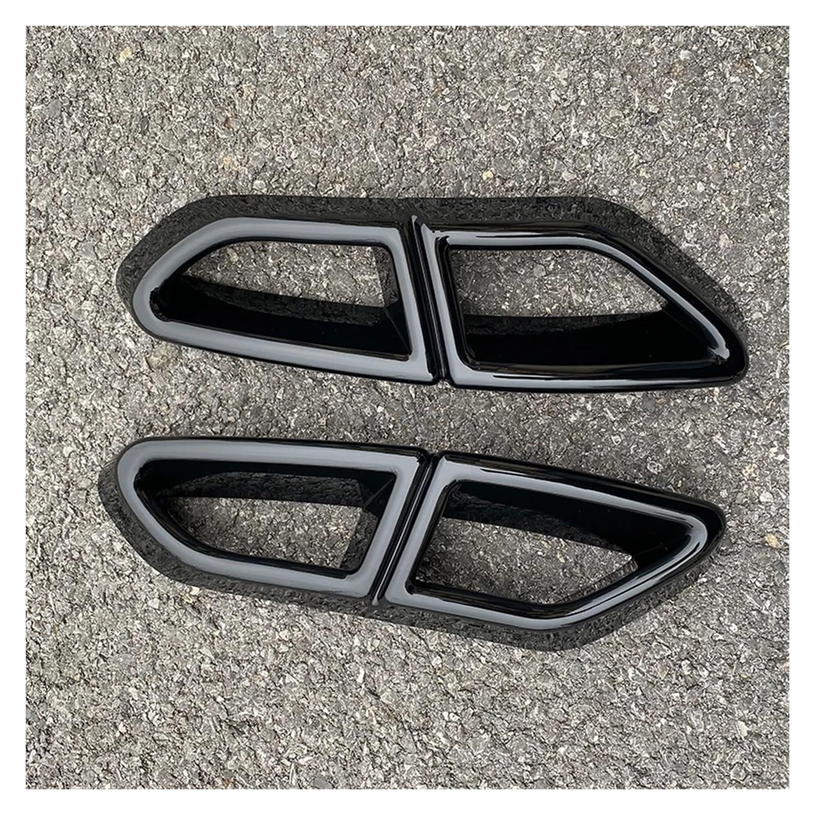 Embout d'échappement pour Passat B8 Variant 2015-2019 noir brillant double sorties