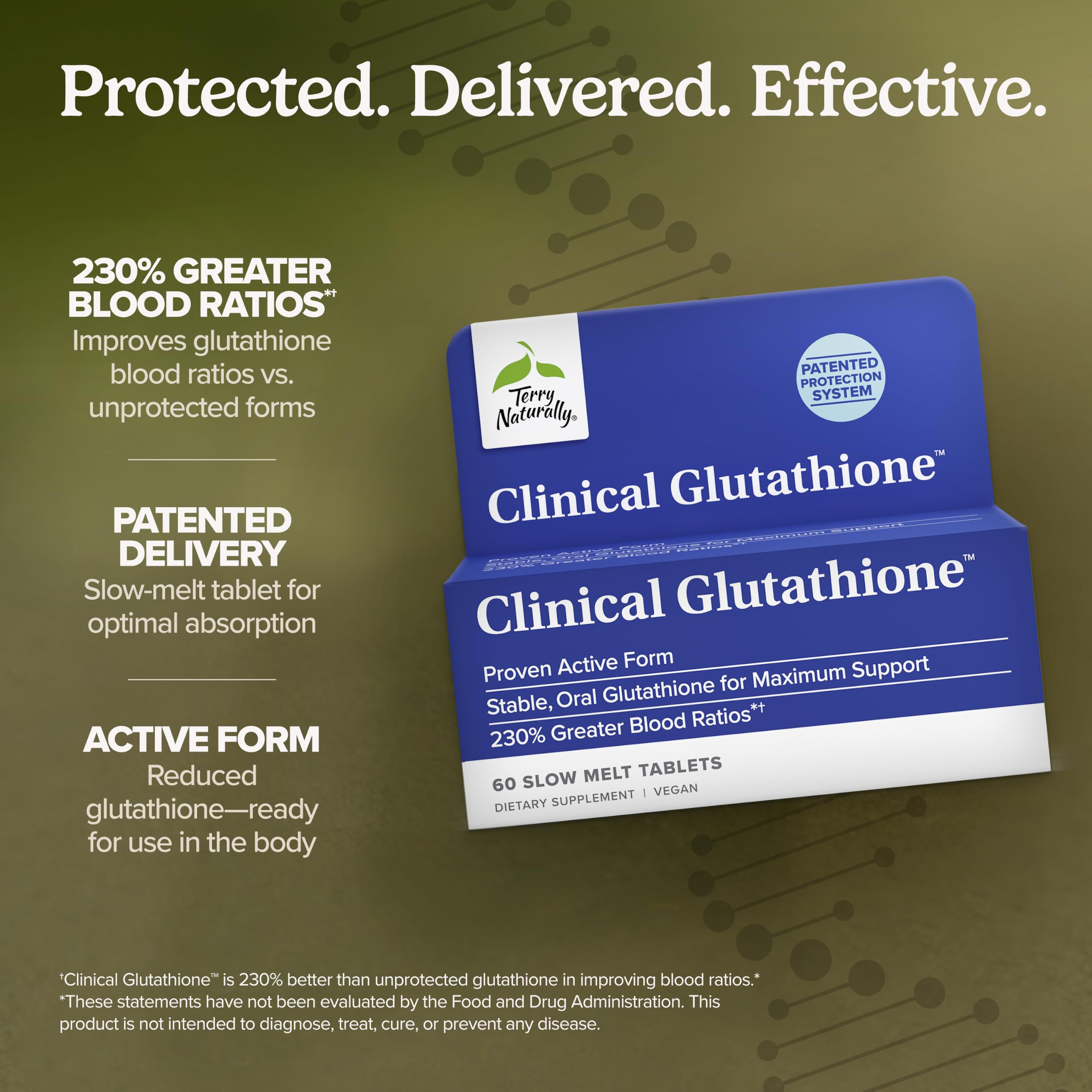 Terry Naturally Clinical Glutathione - Antioxidant & Liver - 60 Count