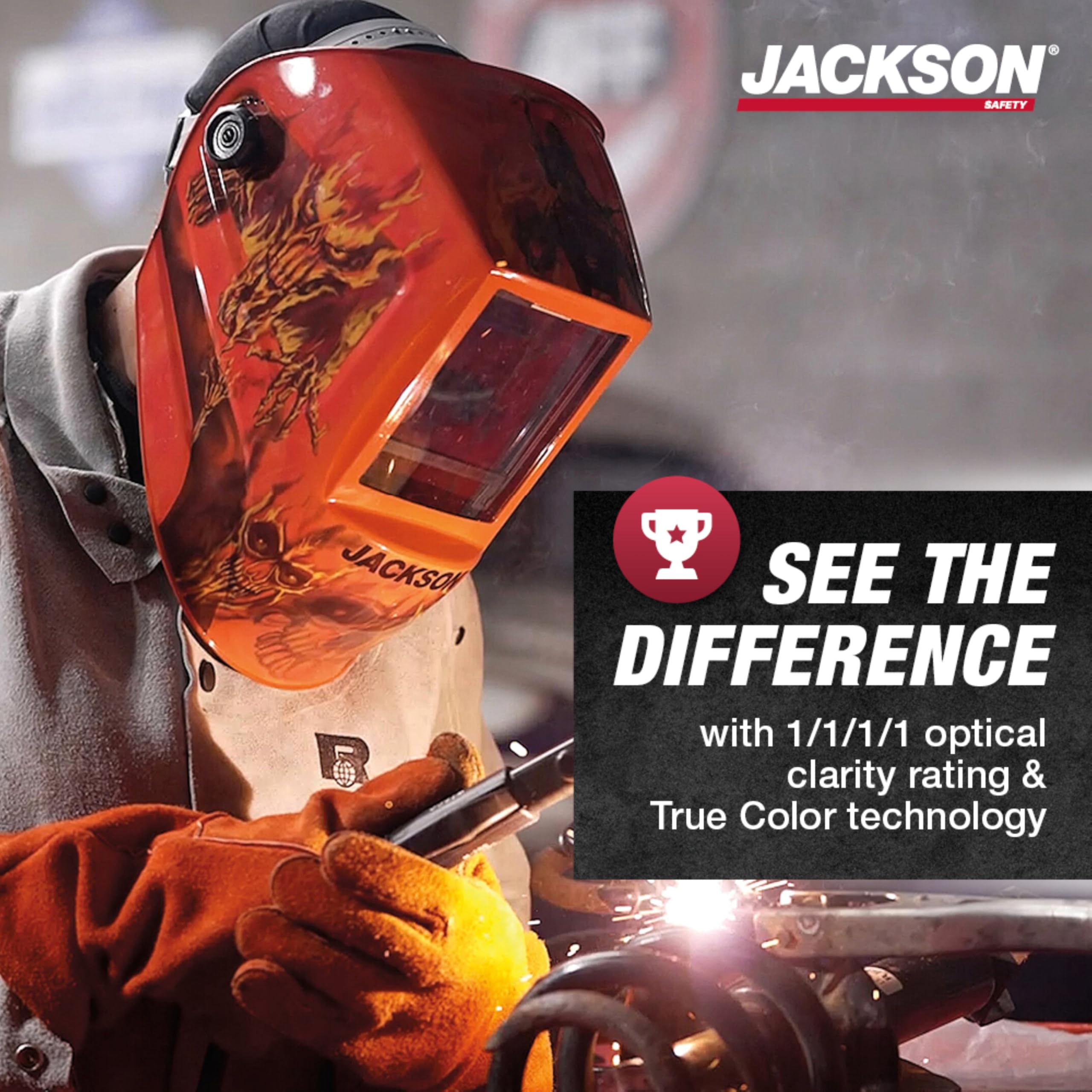 Auto Darkening Welding Helmet - Jackson Safety -2
