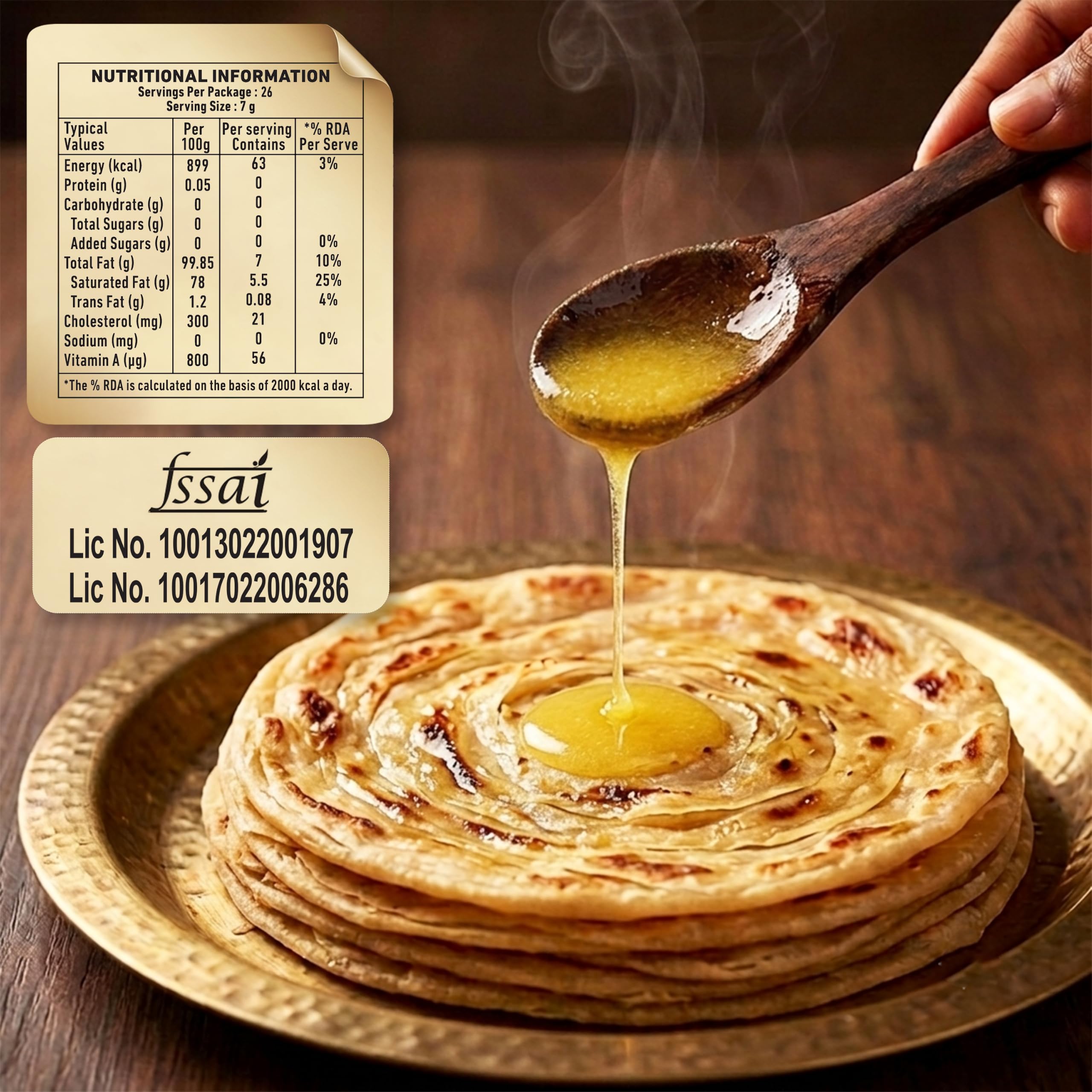 Gits Cow Ghee 200ml Carton, Shudh Desi Ghee, No Preservatives 4
