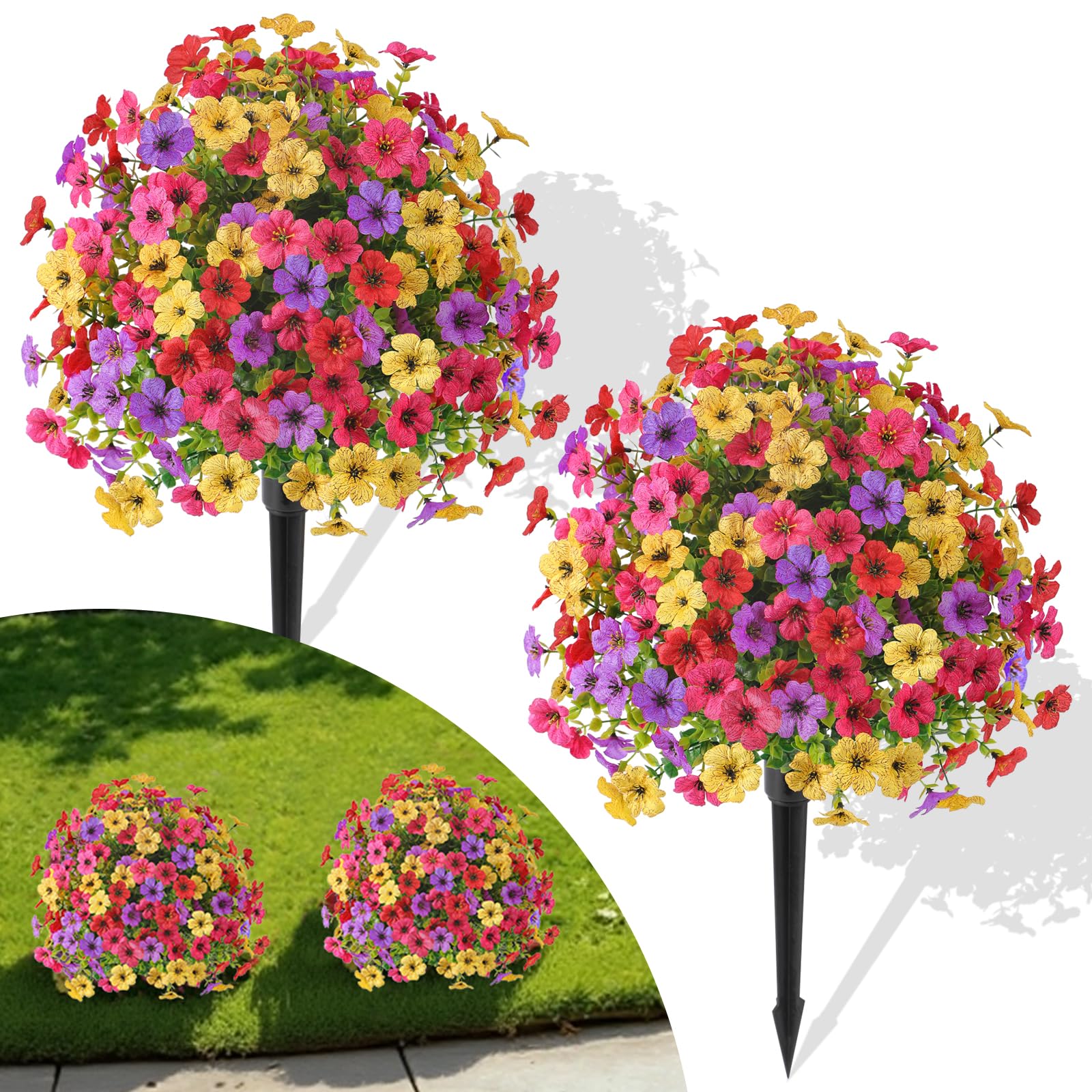Alupssuc 2Pcs 20 inch Artificial Topiary Ball