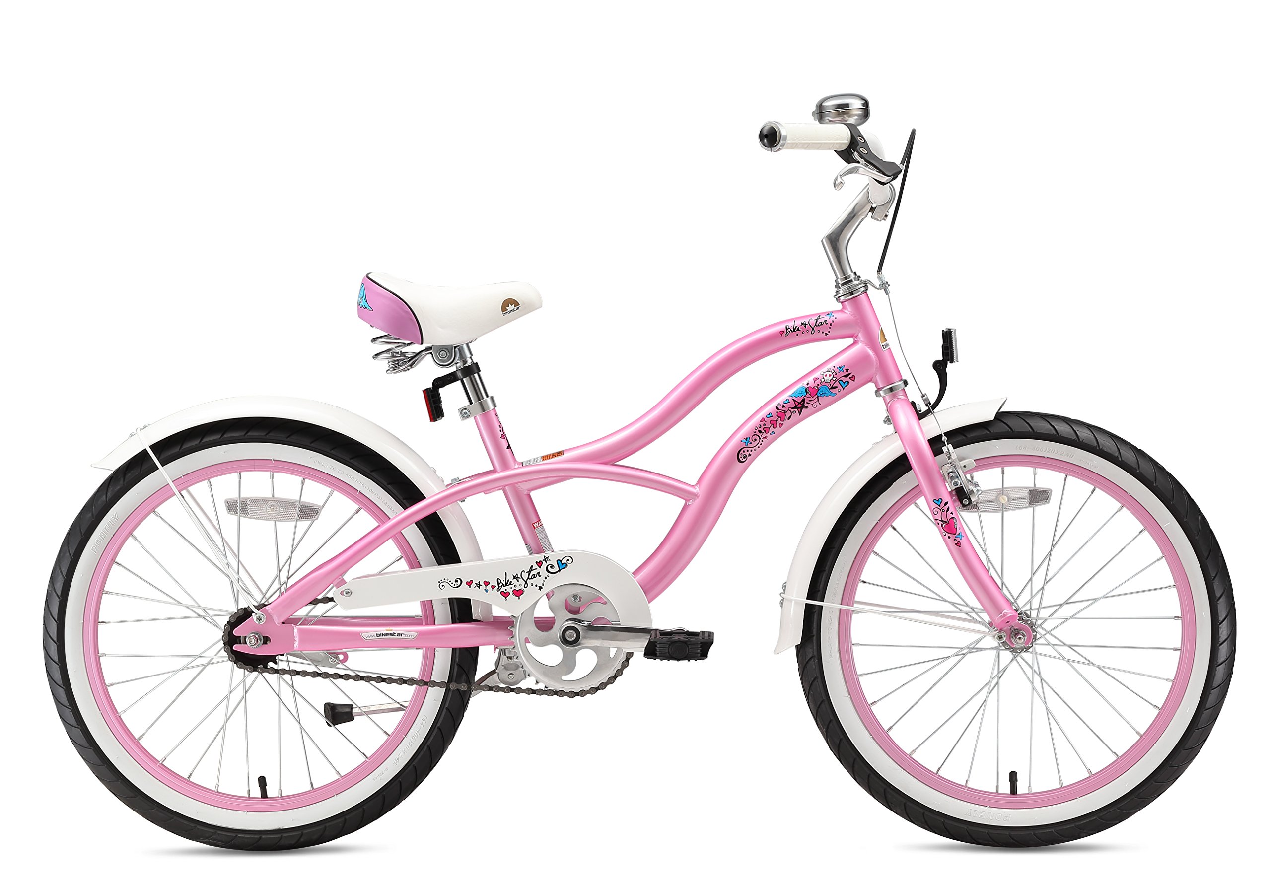 BIKESTAR Jugendfahrrad Kinderfahrrad für Jungen und Mädchen 20 Zoll ab 6 Jahre, 24 Zoll ab 9 Jahre | Fahrrad für Kinder Cruiser | Risikofrei Testen