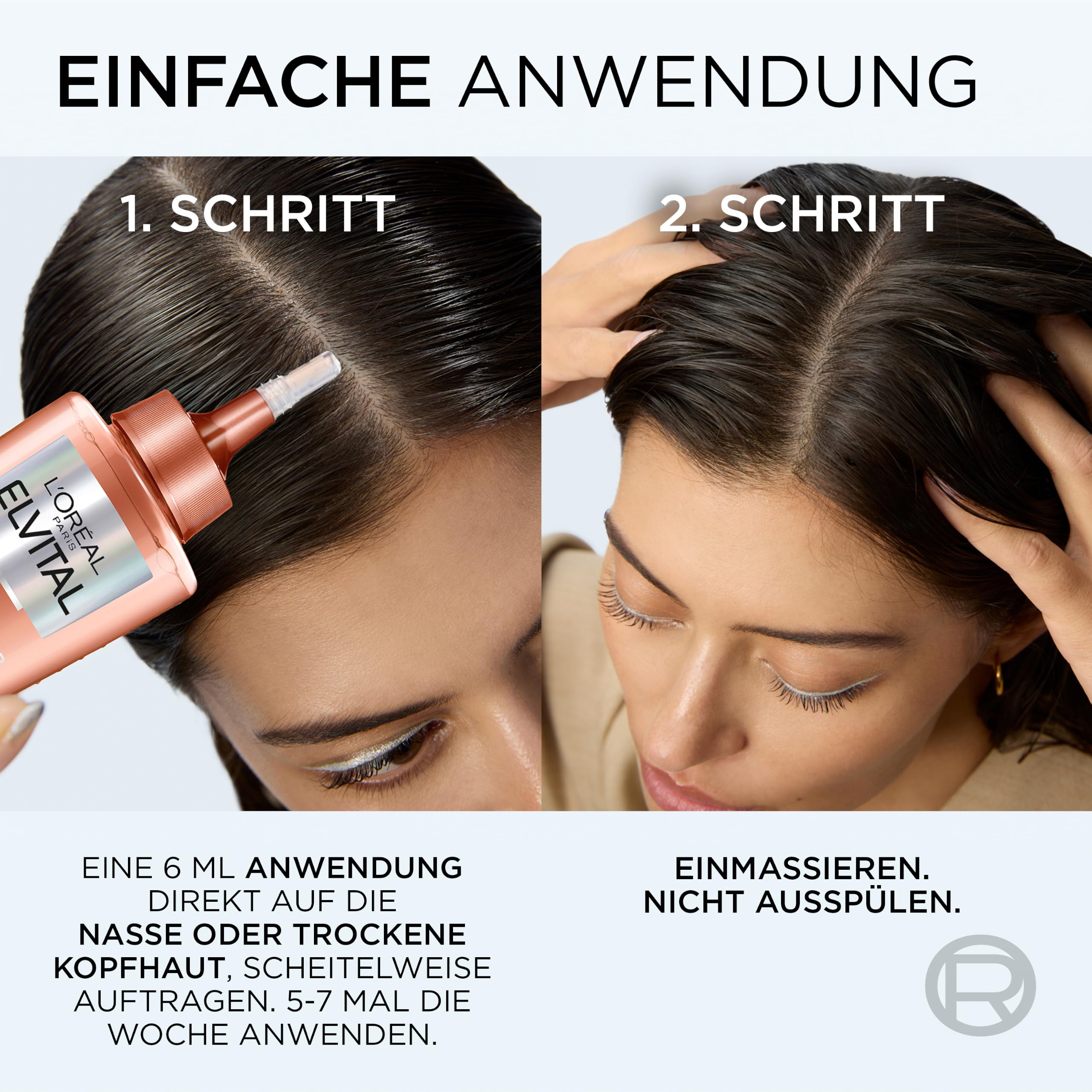 L'Oréal Paris Fiber Booster Anti-Haarverlust Routine langes Haar, Shampoo, Spülung & Serum für volleres Haar, Gegen Haarausfall, Weniger Haarbruch, Elvital, Shampoo + Serum + Spülung