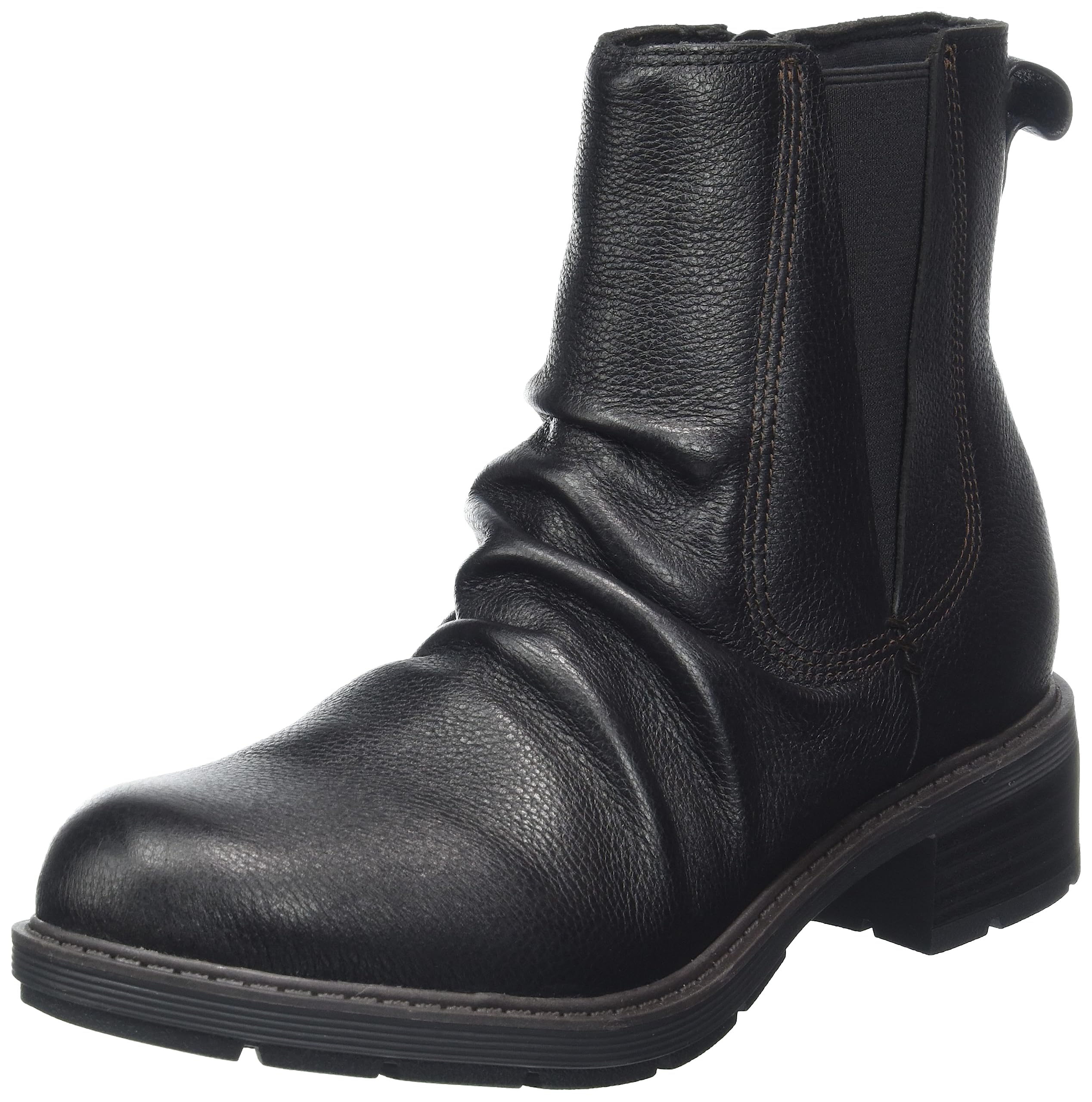 Clarks Women's Hearth Rose Fashion Boots, Black (Black Leather), 35.5 EU