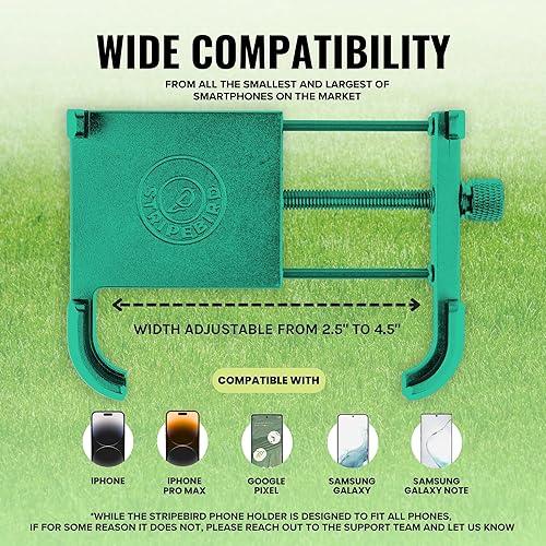 Miniatura 53 de Stripebird - Soporte magnético para teléfono original de golf - Accesorio para carrito de golf - Soporte delgado para teléfono inteligente - Celda