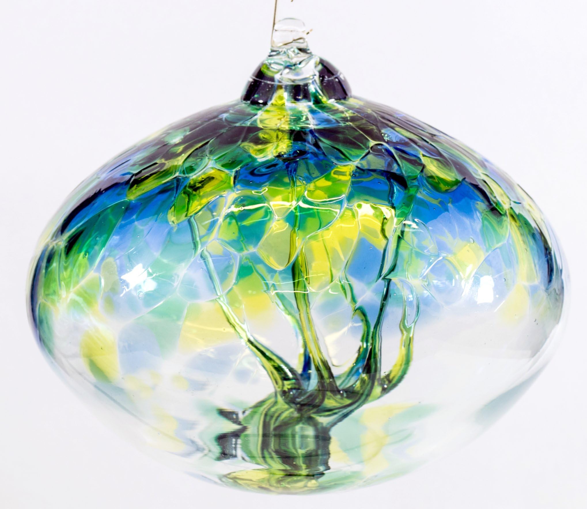 Orb Tree of Life Large Glass Globe - Sea Green by Milford Collection