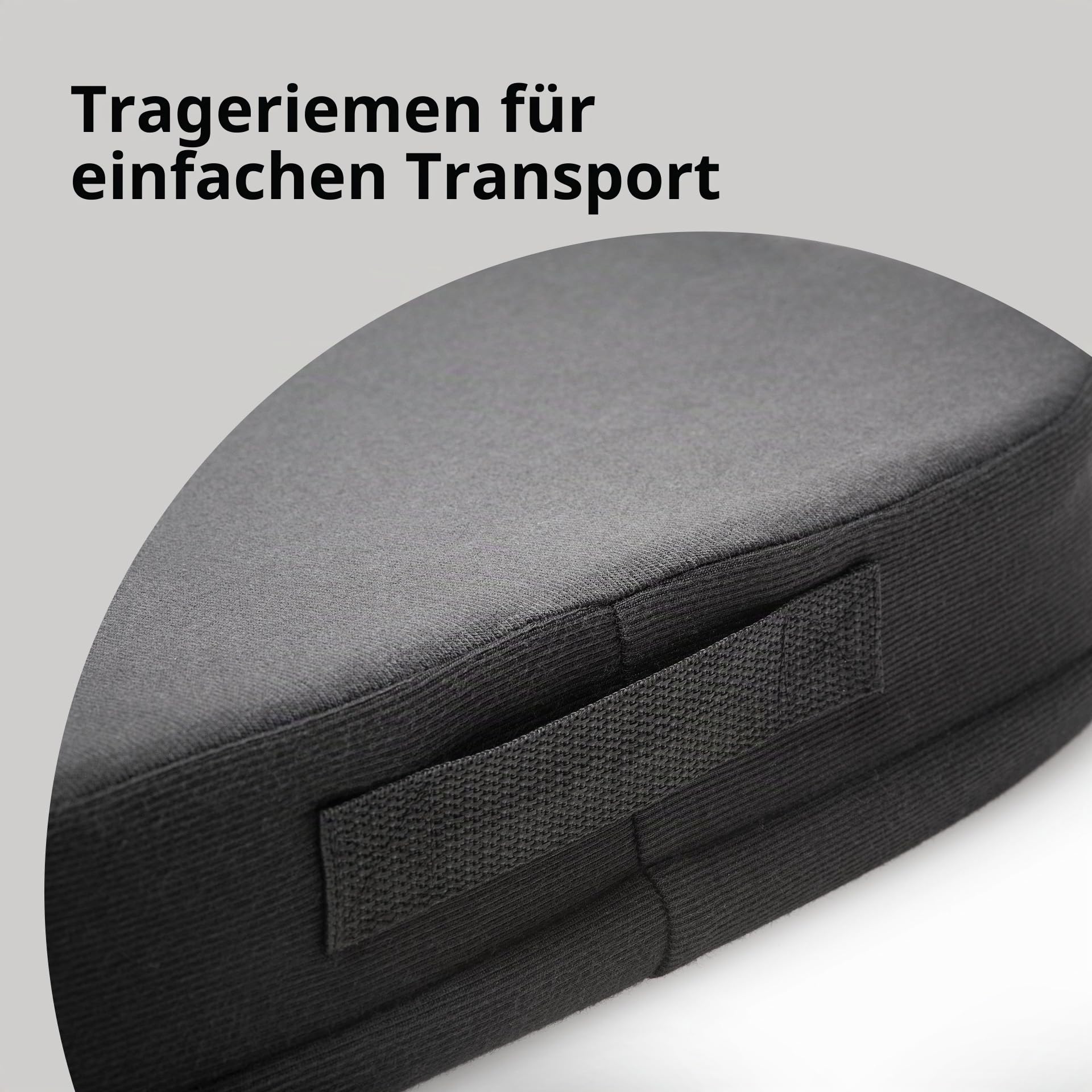 Kensington K55805WW Ergonomisches Sitzkissen aus Formschaum Schwarz, 410x470x72