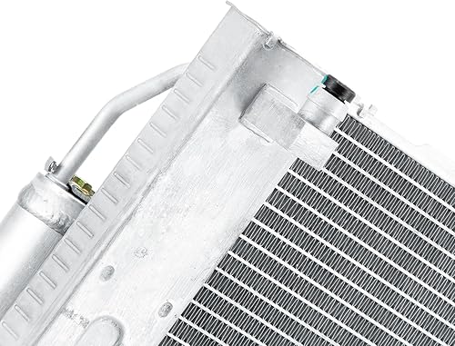 Miniatura 7 de KUUHLERSAT Radiador y condensador de aluminio de alto rendimiento compatible con Infiniti G37 Sedan 13-17 Nissan 370Z 2009-2013, incluye condensador