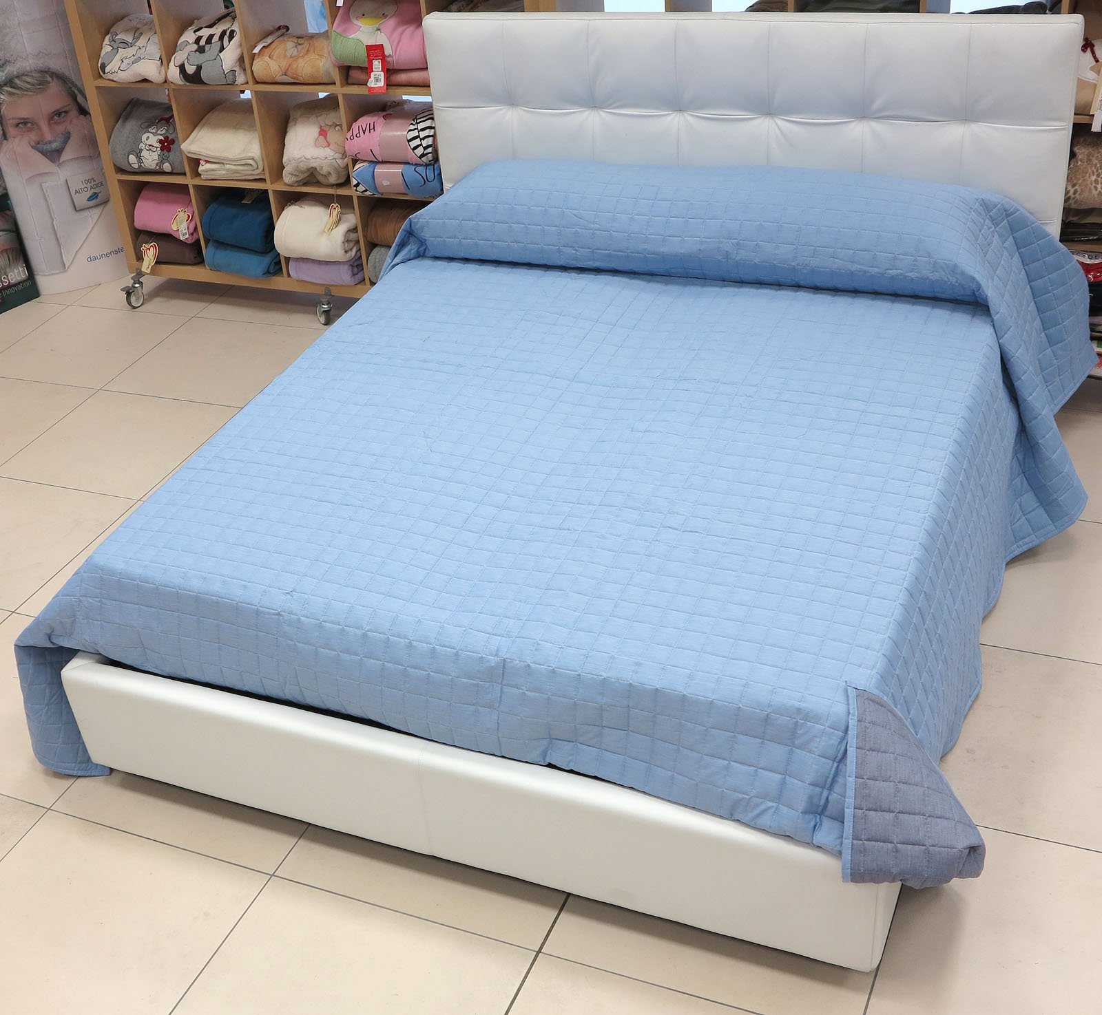 Bossi Quilt trapuntino Double 7511 Matrimoniale Azzurro cm.270x270
