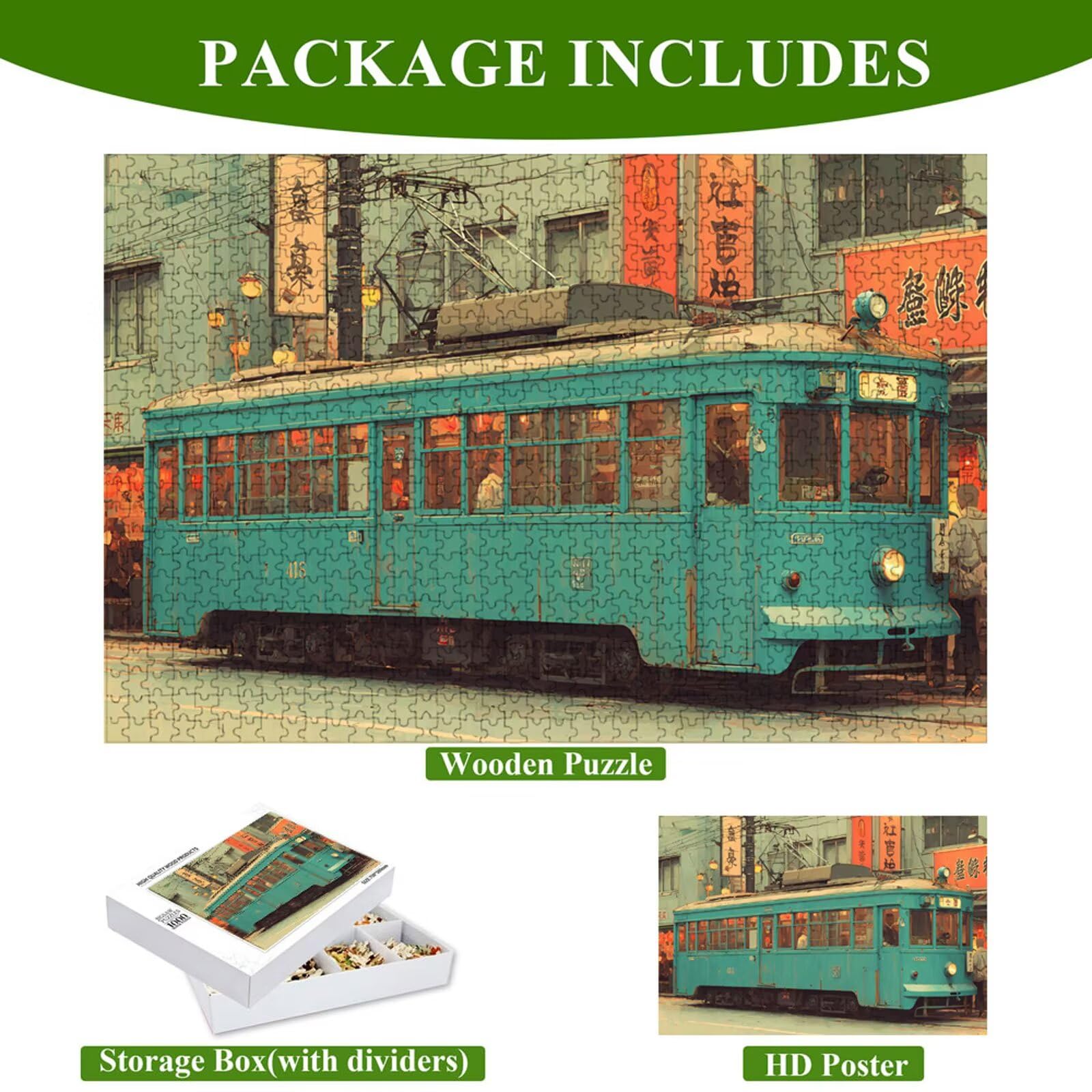 4000 Pezzi Puzzle Adulti - Città & Auto - Fabbricazione in Legno Robusto (Forma Classica) - Decorazione Murale con Poster - Prodotto Riservato ad Adulti e 14 Anni in Su (147x105cm) P3#474