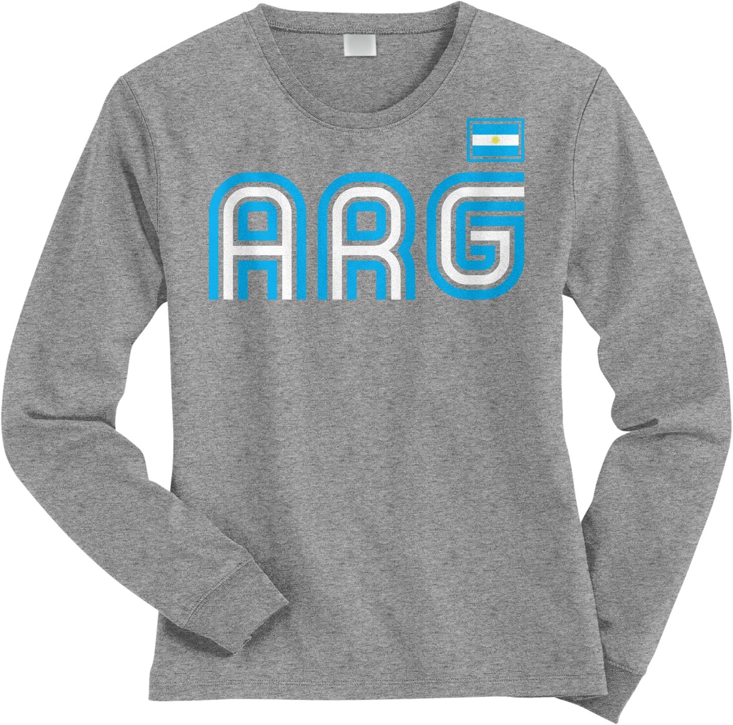 Threadrock Women's Argentina Athletic Retro Series Long Sleeve T-Shirt