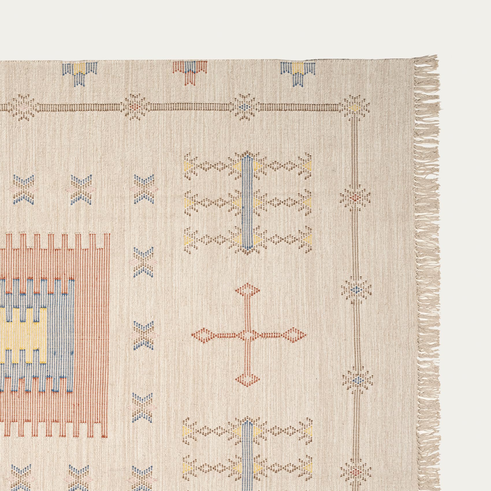 Jaıpur Pamuk Kilim 80x150 Cm Krem