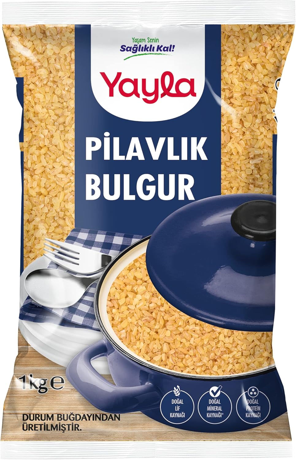 Yayla Pilavlık Bulgur, 1 kg Tekli Paket