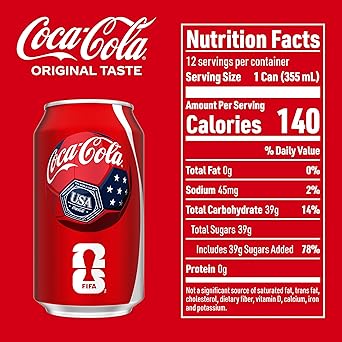 Coca-Cola Fridge Pack Soda Soft Drink, 12 fl oz Cans, 12 Pack - Classic Cola Soda Cans