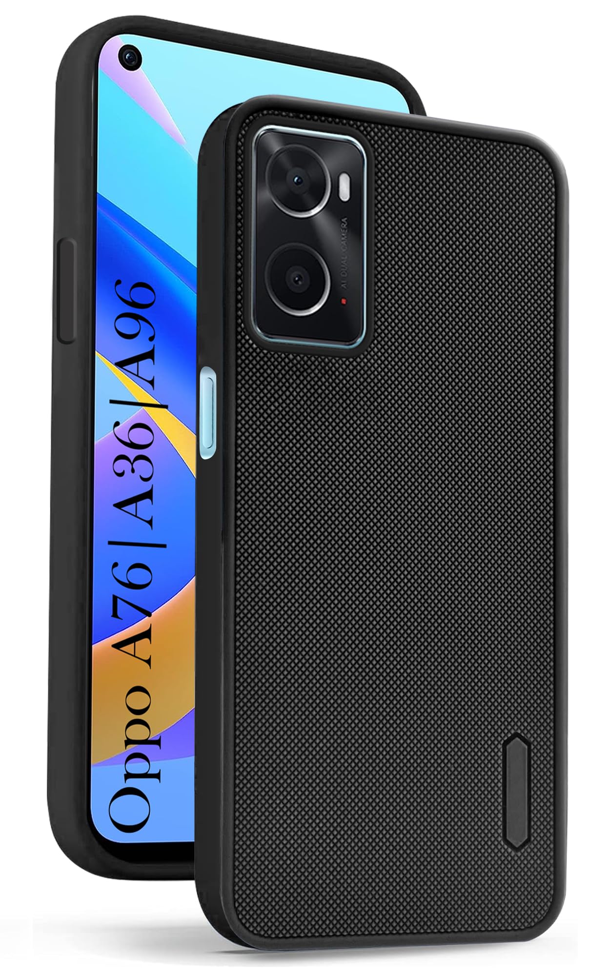 Jkobi Back Cover Case for Oppo A76 | A36 | A96 (Textured Grip Design | Camera Protection | Slim and Light Weight | Soft Touch and Feel | Black) (B0CZXV79BX) Amazon Price History, Amazon Price Tracker