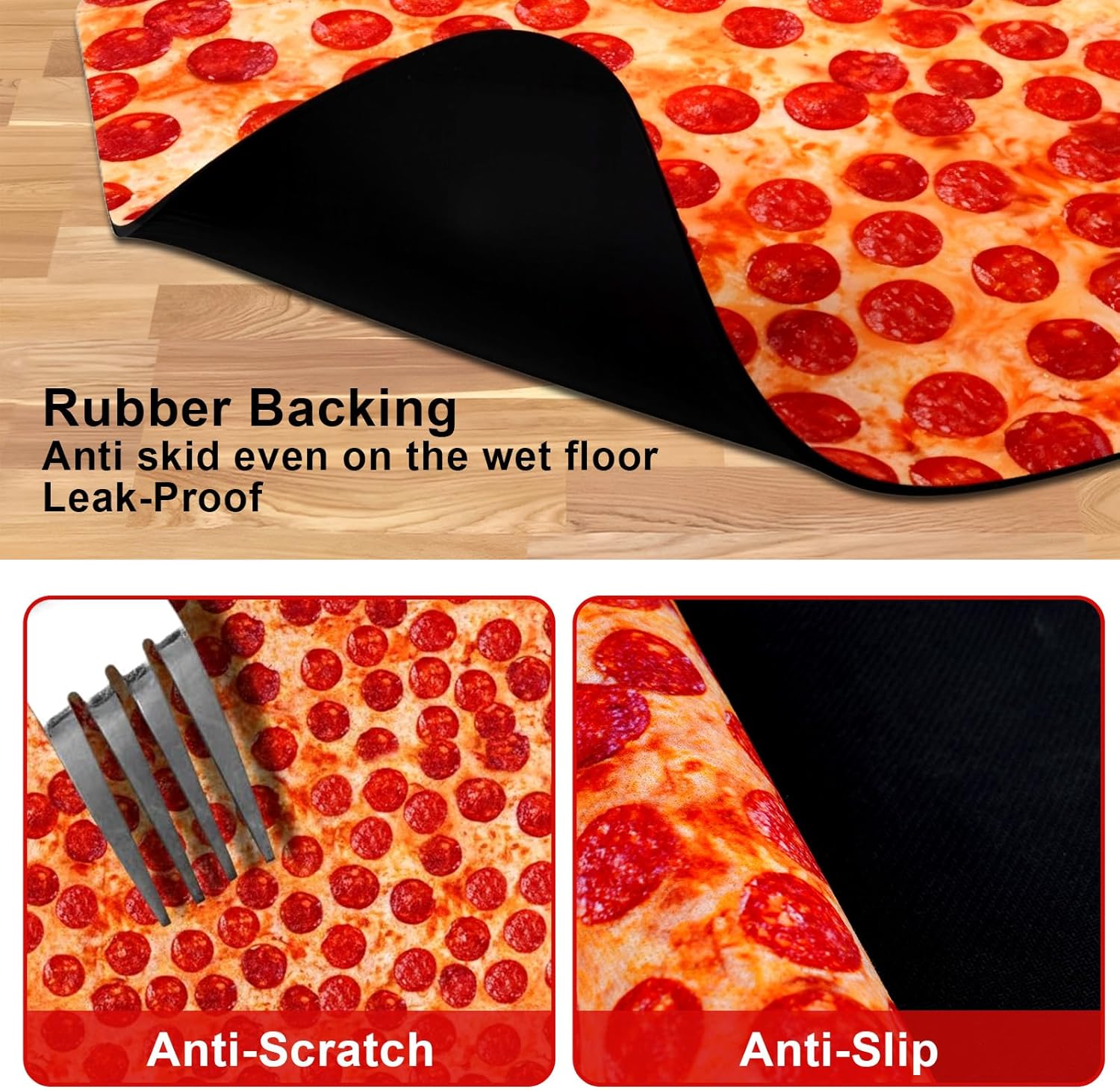 Dog Food Mats for Floors Waterproof Mat for Cat Food and Water Bowls - Absorbent Quick Dry Non Slip Mat for Pet Feeding