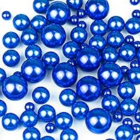 Vista 15 de 150 cuentas de perlas de imitación pulidas en crema sin agujeros para decoración de relleno de jarrones, rellenos de perlas de plástico