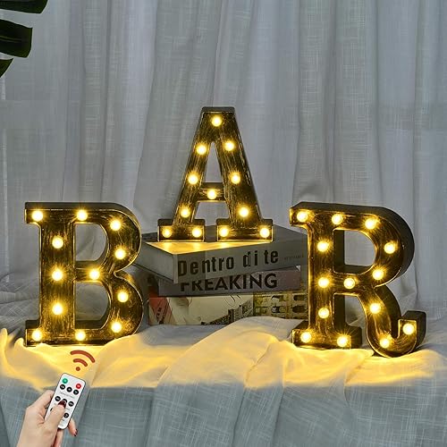 Rdutuok Luces LED de marquesina, letreros de barra, lámpara de letras iluminada, estilo industrial, iluminada, alimentada con pilas, para bar, pub,