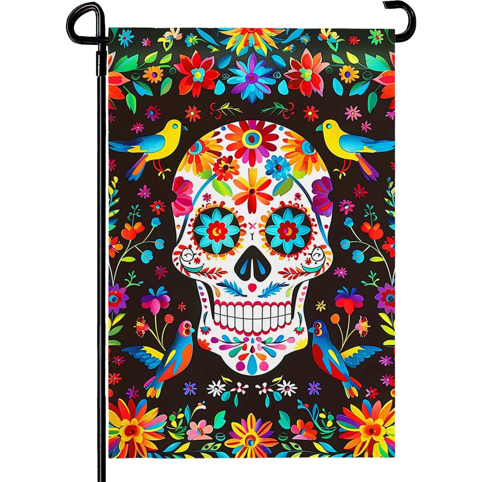 Drapeau de jardin Jour des morts pour accueillir vos invités lors d'une fiesta mexicaine