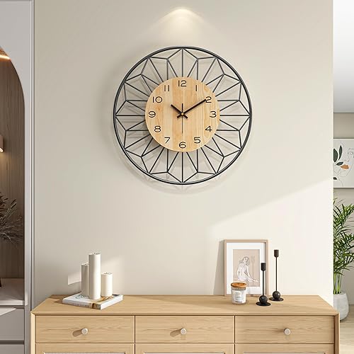 Reloj de pared decorativo para decoración de sala de estar, moderno y grande, funciona con pilas, para dormitorio, cocina, oficina, hogar, granja,