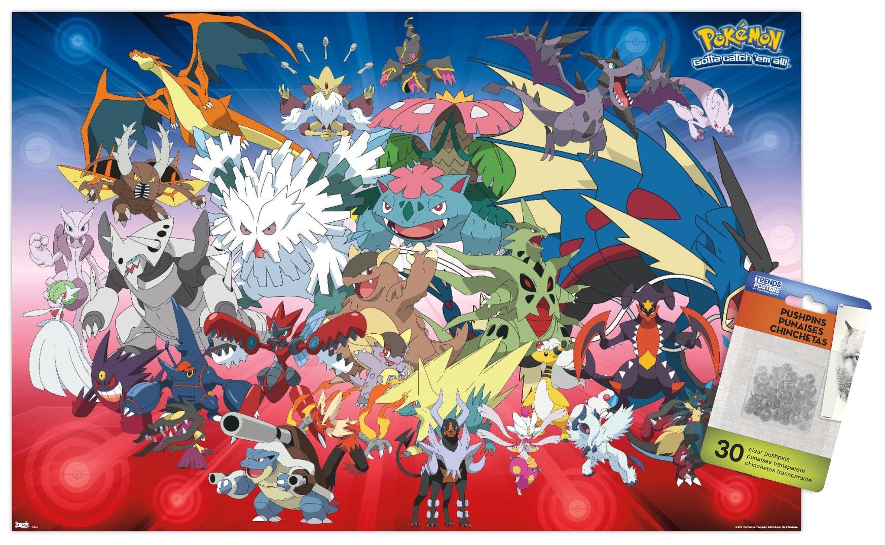 ポケットモンスター ポスター パネル Amazon.co.jp: Trends International ポケモン メガエボリューション