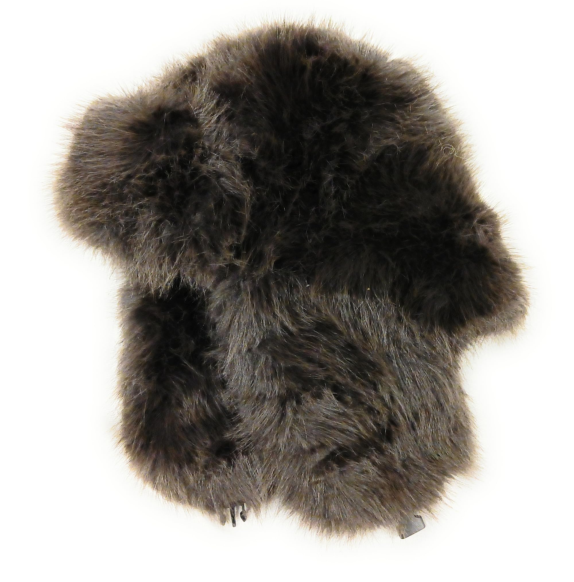 KGM Accessories New Super Fluffy Trapper Hat Soft Fleecy Faux Fur hat - Womens Mens Winter Hats (UK, Alpha, One Size, Brown)
