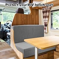 Vista 6 de Fundas de sofá de autocaravana, fundas para muebles de caravana, funda de sofá para caravana, funda de muebles de caravana, color gris
