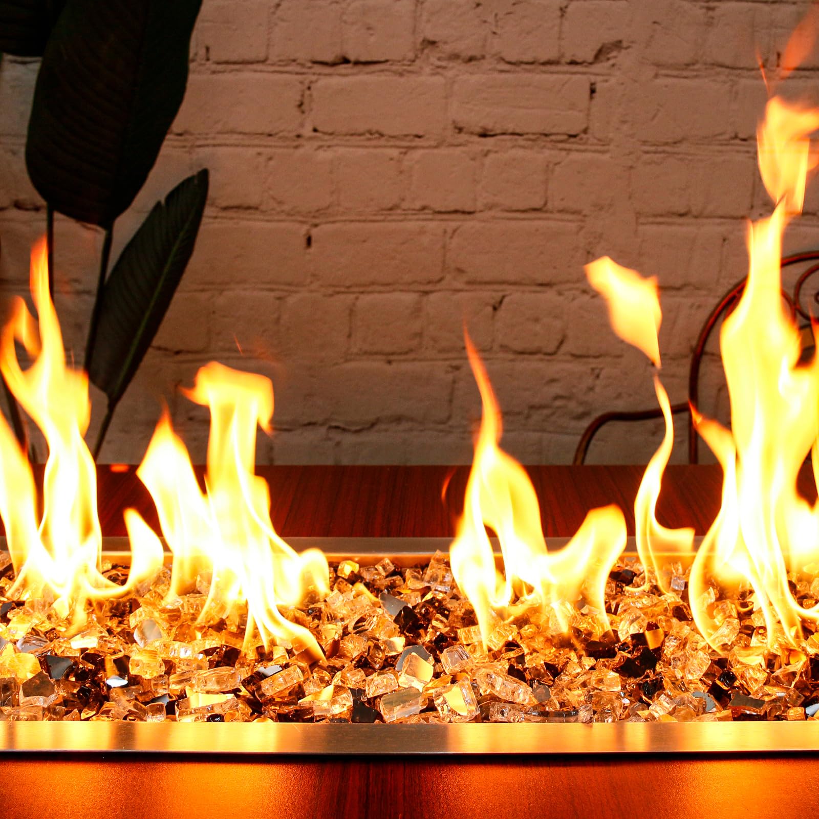 Snapklik.com : Hisencn Fire Pit Glass Rocks 1/2 Inch - 10 Lbs High ...