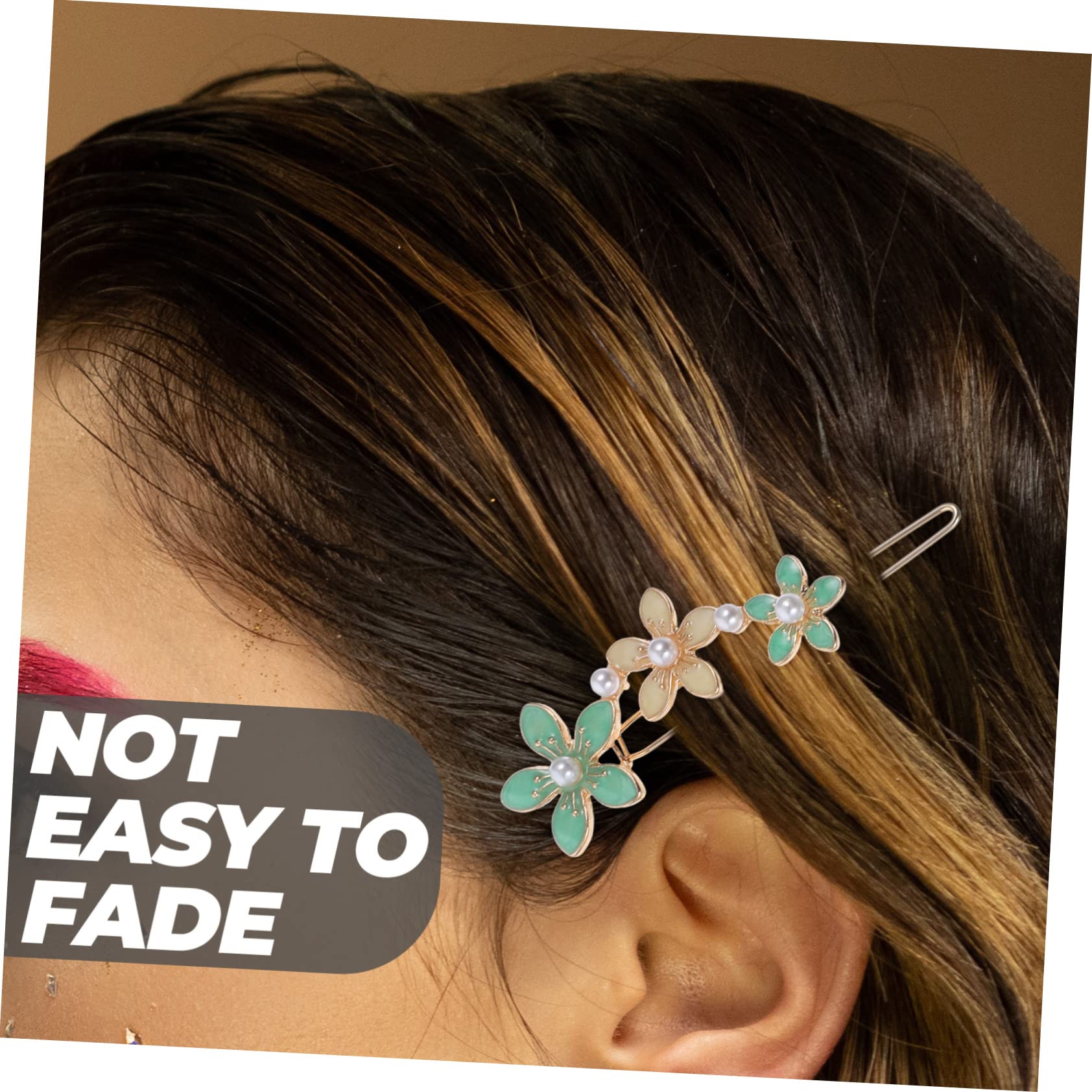 Baluue 12stücke Haarklammern Mit Perlen Und Metallblüten Hochwertige Haarspangen Für Damen Dekorative Haarschmuck-accessoires Für